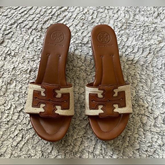 Tory Burch Shoes - (Sold)Tory Burch wedge sliders